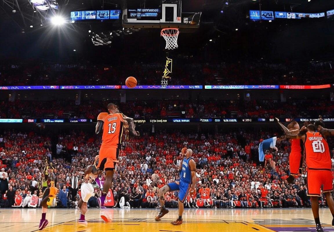 湖人雷霆新赛季首战：新老对决巅峰对决精彩瞬间